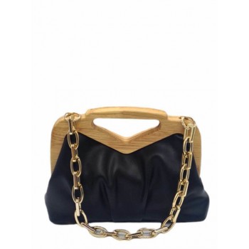 Verde Γυναικεία Τσάντα 'Ωμου Μαύρη 01-1453