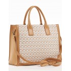 Verde Γυναικεία Τσάντα Shopper Ώμου Camel 16-6809