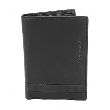 Diplomat MN440 Δερμάτινο Ανδρικό Πορτοφόλι Μαύρο