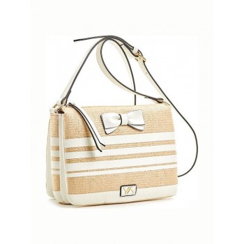 Verde 16-5968 Γυναικεία Τσάντα Χιαστί σε Μπεζ χρώμα