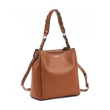 Verde 16-6069 Γυναικεία Τσάντα Hobo 'Ωμου σε Ταμπά χρώμα