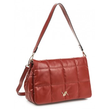 Verde Γυναικεία Flap Bag 'Ωμου Καφέ 16-6561