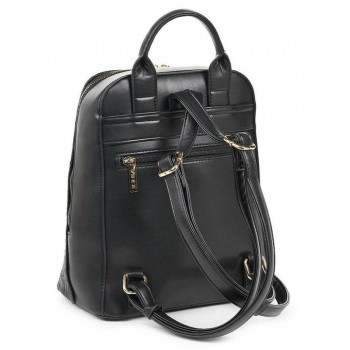 Verde Γυναικεία Τσάντα Πλάτης Μαύρη