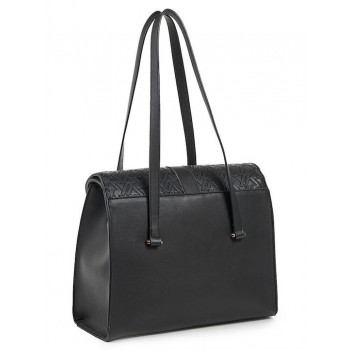 Verde 16-6613 Γυναικεία Τσάντα 'Ωμου Μαύρη