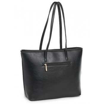 Verde 16-6604 Γυναικεία Τσάντα 'Ωμου Μαύρη