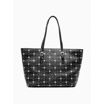 Pierro Accessories Γυναικεία Τσάντα Shopper Ώμου Μαύρη