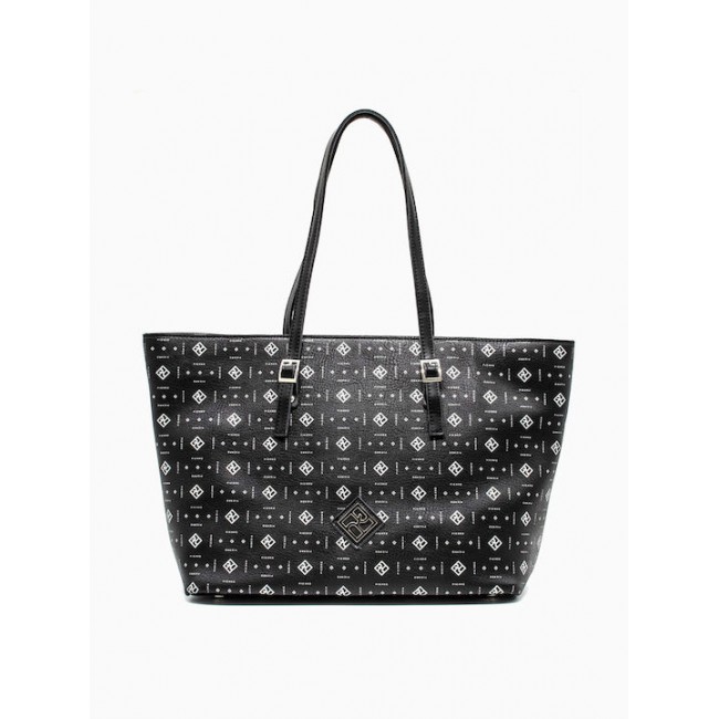 Pierro Accessories Γυναικεία Τσάντα Shopper Ώμου Μαύρη Pierro Accessories Γυναικεία Τσάντα Shopper Ώμου Μαύρη