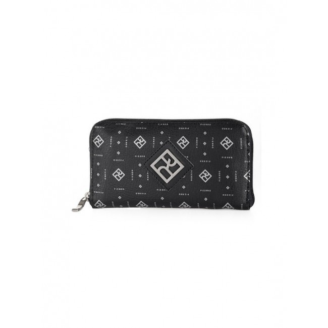 Pierro Accessories Μεγάλο Γυναικείο Πορτοφόλι Μαύρο Pierro Accessories Μεγάλο Γυναικείο Πορτοφόλι Μαύρο